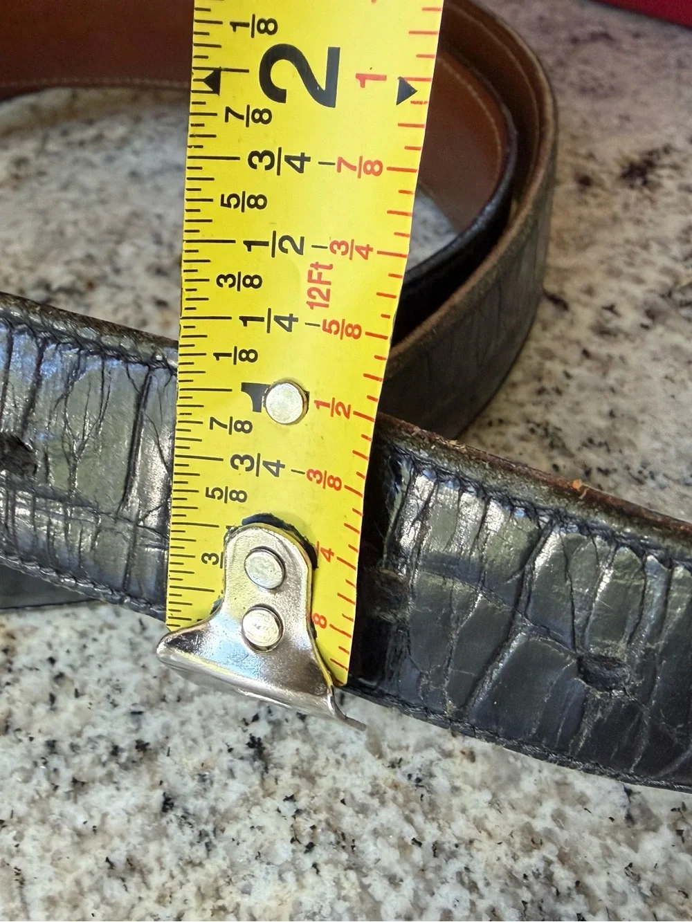 Trafalgar tom James Okeechobee alligator Leather Belt size 44